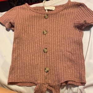 Cute button up pink shirt